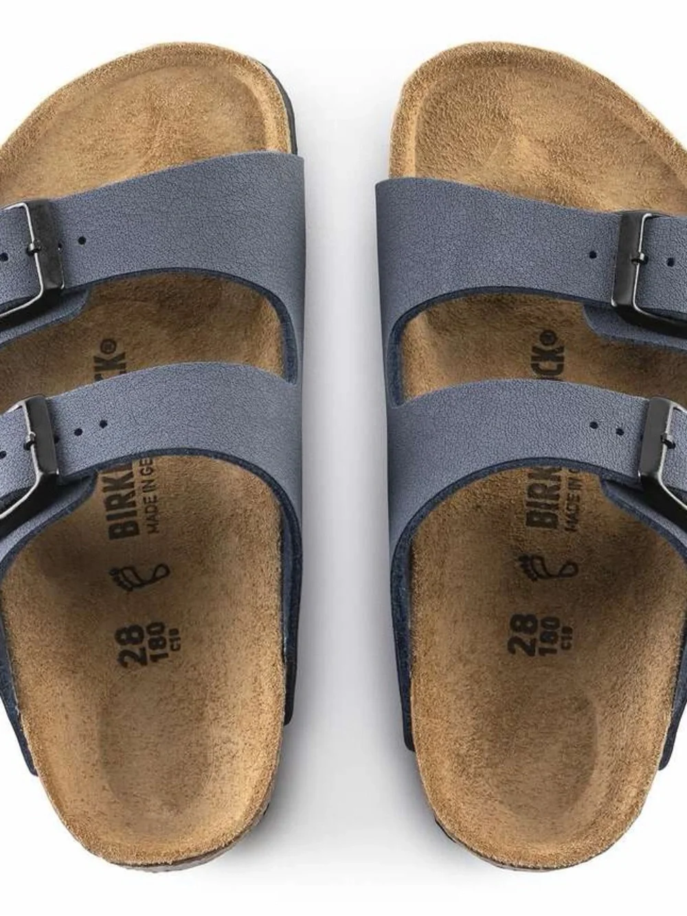 BIRKENSTOCK Arizona Kids - Birkibuc Navy - size 34 Narrow (New in Box)